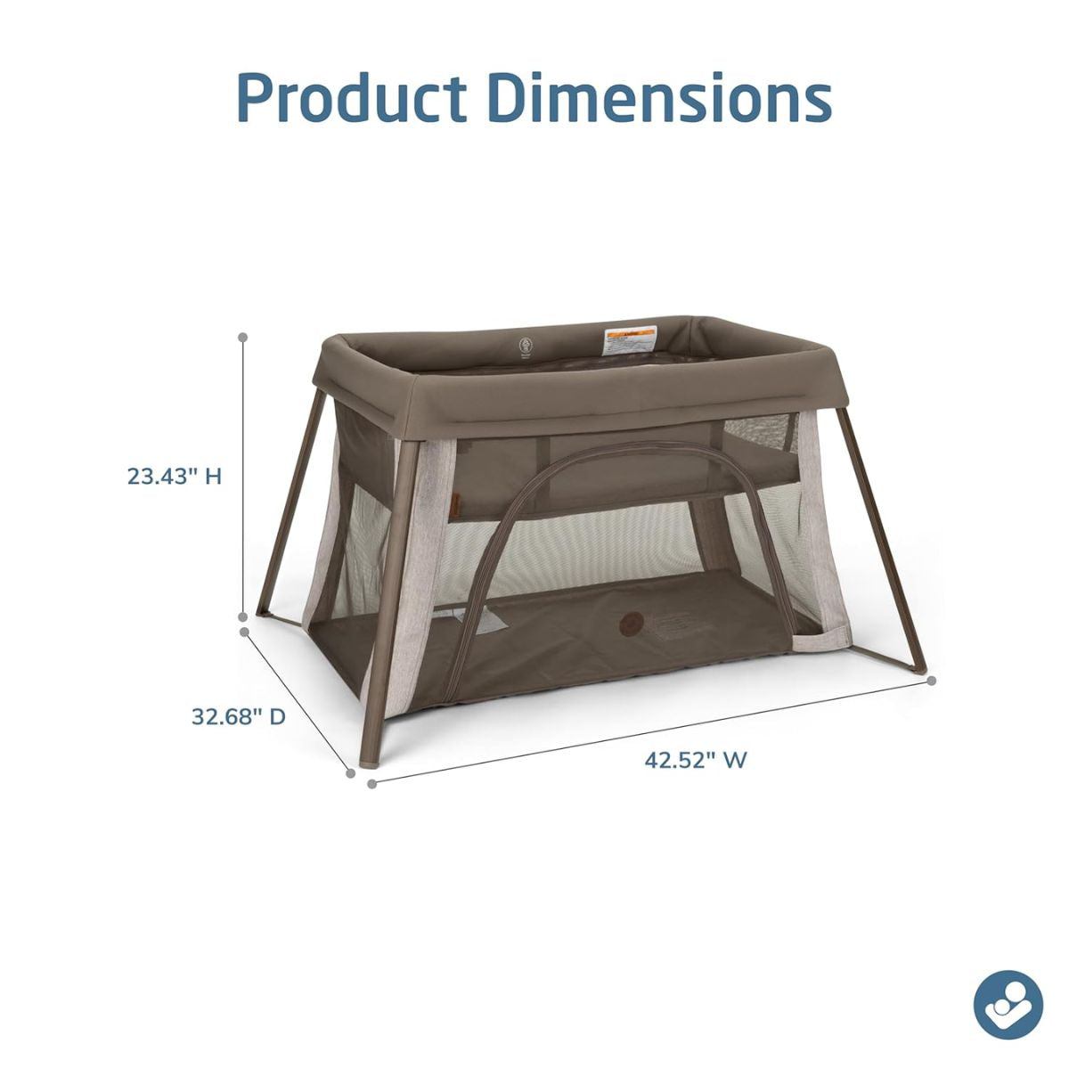 Maxi-Cosi Calao Travel Play Yard - Truffle - Innovative Convertible Mattress