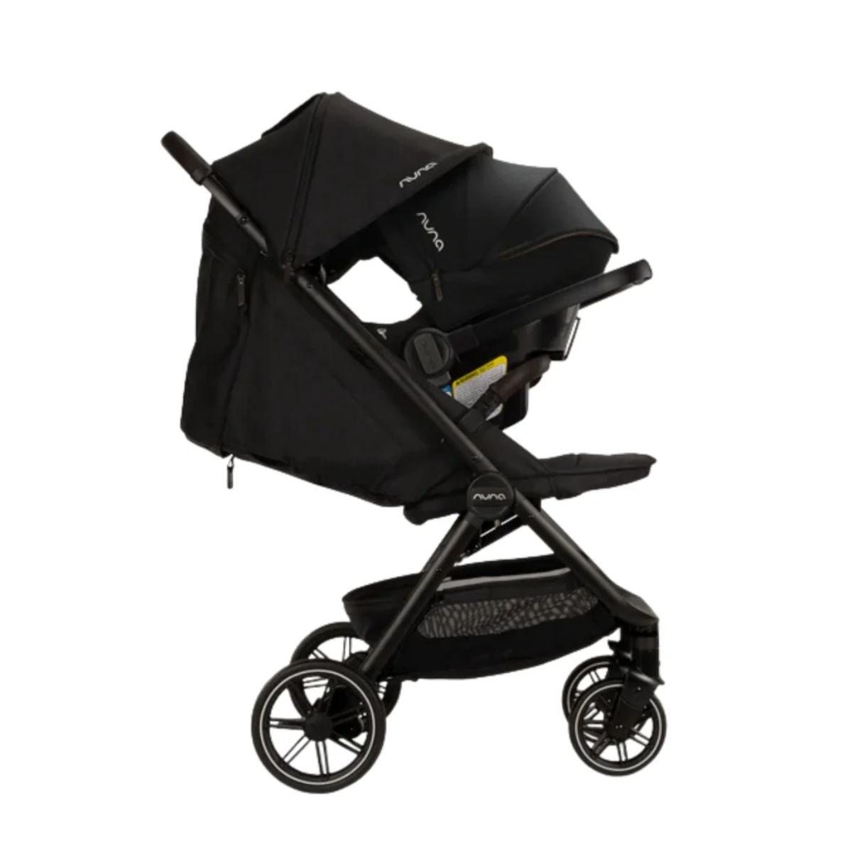 Nuna Trvl Lx Stroller - Caviar/Chocolate - Travel System Ready