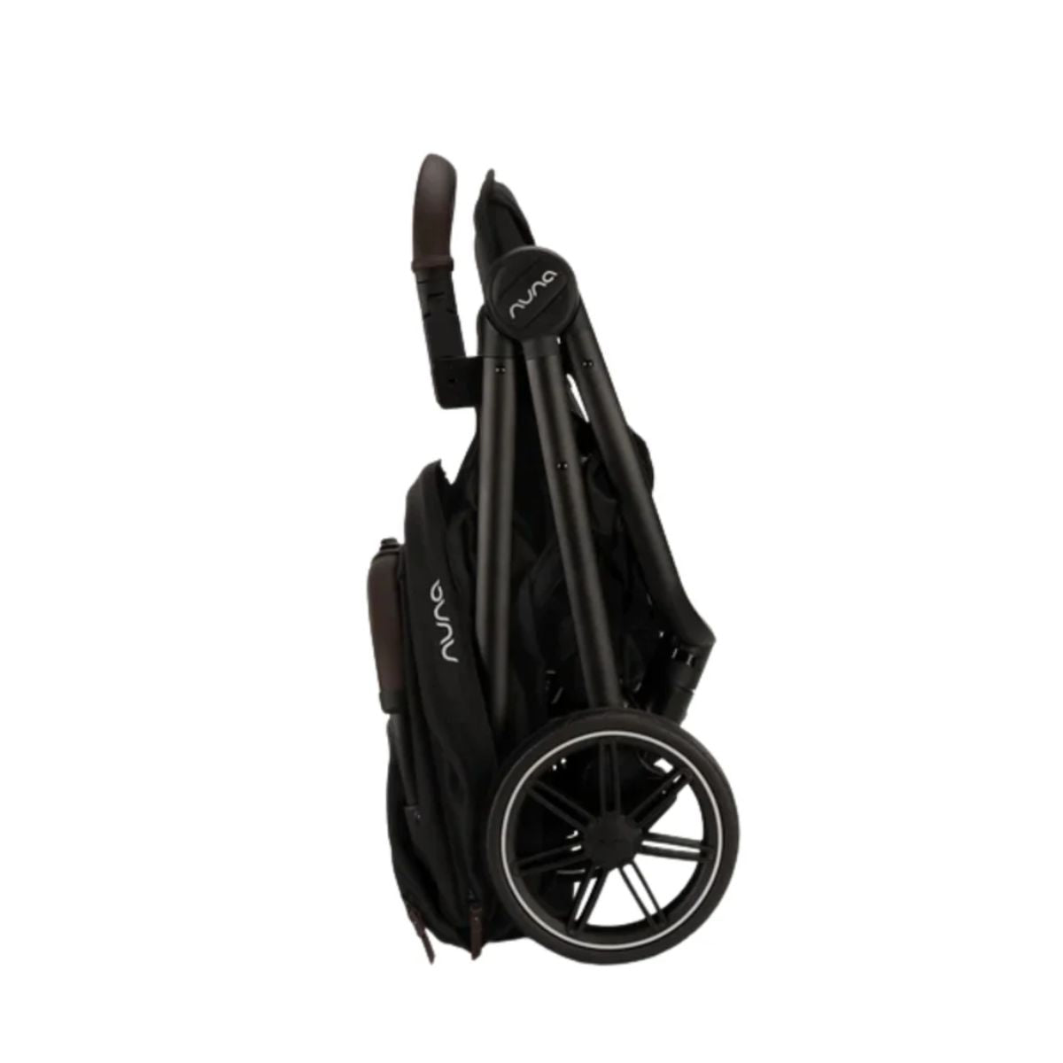 Nuna Trvl Lx Stroller - Caviar/Chocolate - One Hand Compact Fold